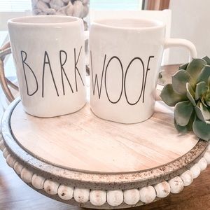 Rae Dunn Bark and Woof Mugs (set of 2)